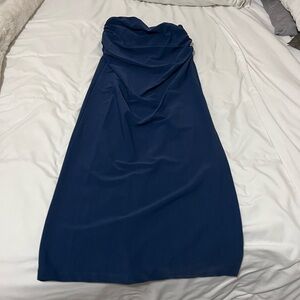 Zara Midnight Blue Skirt With Slit